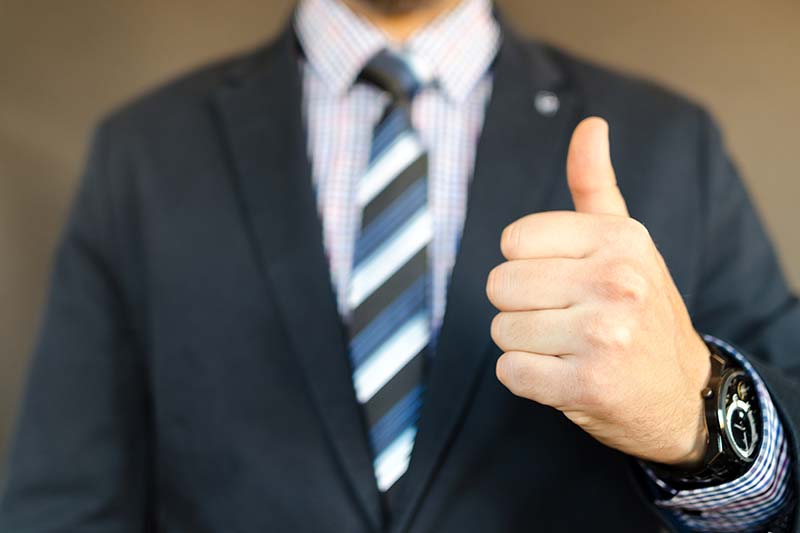 Business man in suit ready for meeting