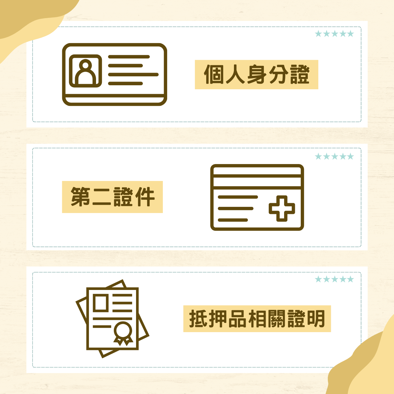 高雄借錢、小額借款文件